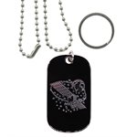 KEY / TAG-SATELLITE AND EARTH DOG & KEY