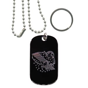 KEY / TAG-SATELLITE AND EARTH DOG & KEY