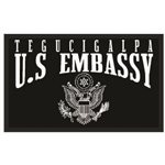 PAT / TEGUCIGALPA U.S EMBASSY W / LOGO (BLK / WHT)