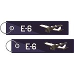 KEY-E-6 PLANE NAVY AND WHITE