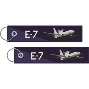KEY-E-7 PLANE NAVY AND WHITE