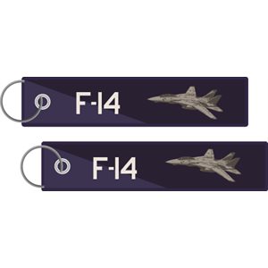 KEY-F-14 PLANE NAVY AND WHITE
