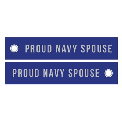 KEY- PROUD NAVY SPOUSE (SILVER)