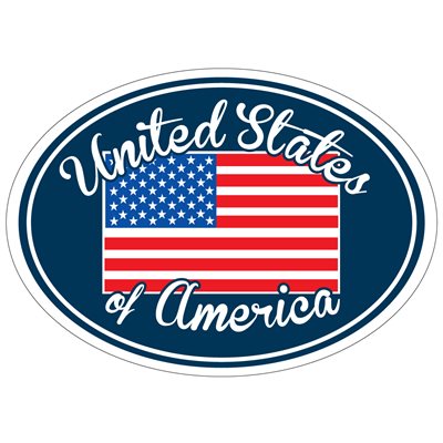 MAGNET-UNITED STATES OF AMERICA W / FLAG