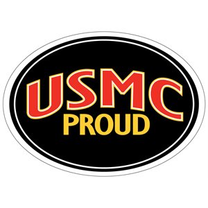 MAGNET-USMC PROUD (LETTERS ONLY) USA MADE @