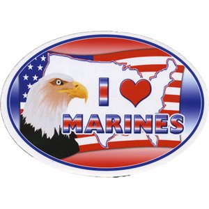 MAGNET-I LOVE MARINES (DX18)