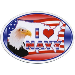 MAGNET-I LOVE NAVY(DX18)@