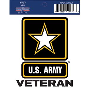 DEC- ARMY STAR / VETERAN (USA MADE)[DX19]