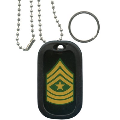 DOG TAG-ARMY SERGEANT MAJOR# [DX9]