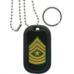 DOG TAG-ARMY SERGEANT MAJOR# [DX9]