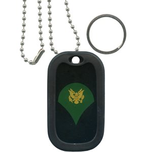 DOG TAG-ARMY SPECIALIST E-4 @ # [DX9]