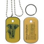 DOG TAG- ELEPHANT (SMITHSONIAN)[DXX14]