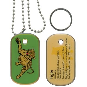 DOG TAG-TIGER (SMITHSONIAN)[DXX14]