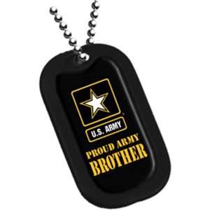 DOG TAG-PROUD ARMY BROTHER (DX) @