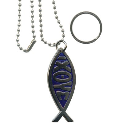 DOG TAG-CHRISTIAN FISH[DX14]