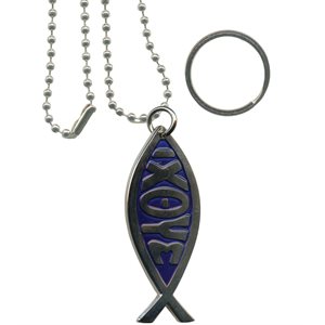 DOG TAG-CHRISTIAN FISH[DX14]