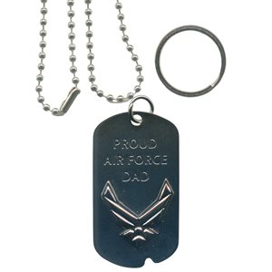 DOG TAG-PROUD AIR FORCE DAD (DX18)