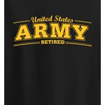 T / ARMY RETIRED (GOLD) 