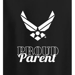 T / PROUD PARENT AIR FORCE HAP (WHT)