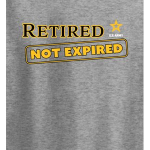 T / RETIRED NOT EXPIRED ARMY (BLK) 