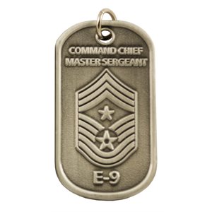 DOG TAG-AIR FORCE E-9 COMMAND CHIEF(DX14)
