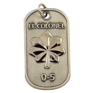 DOG TAG-AIR FORCE O-5 COLONEL(DX14)