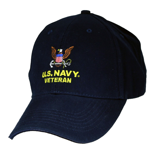 CAP-U.S. NAVY VET W / LOGO, 3LOC (DKN) [LX]