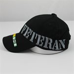 CAP-VIET VET W / LAND AND RIBBONS (BLK) !