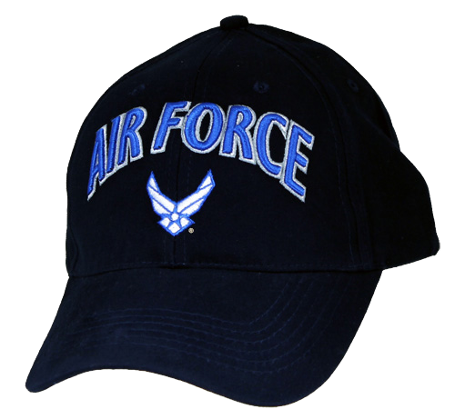 CAP-AIR FORCE W / LOGO 3-D TEXT DKN