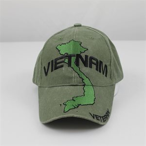 CAP - VIETNAM VET W / MAP OD !