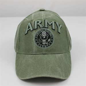 CAP-ARMY W / EMBLEM 3D TEXT OD@ !
