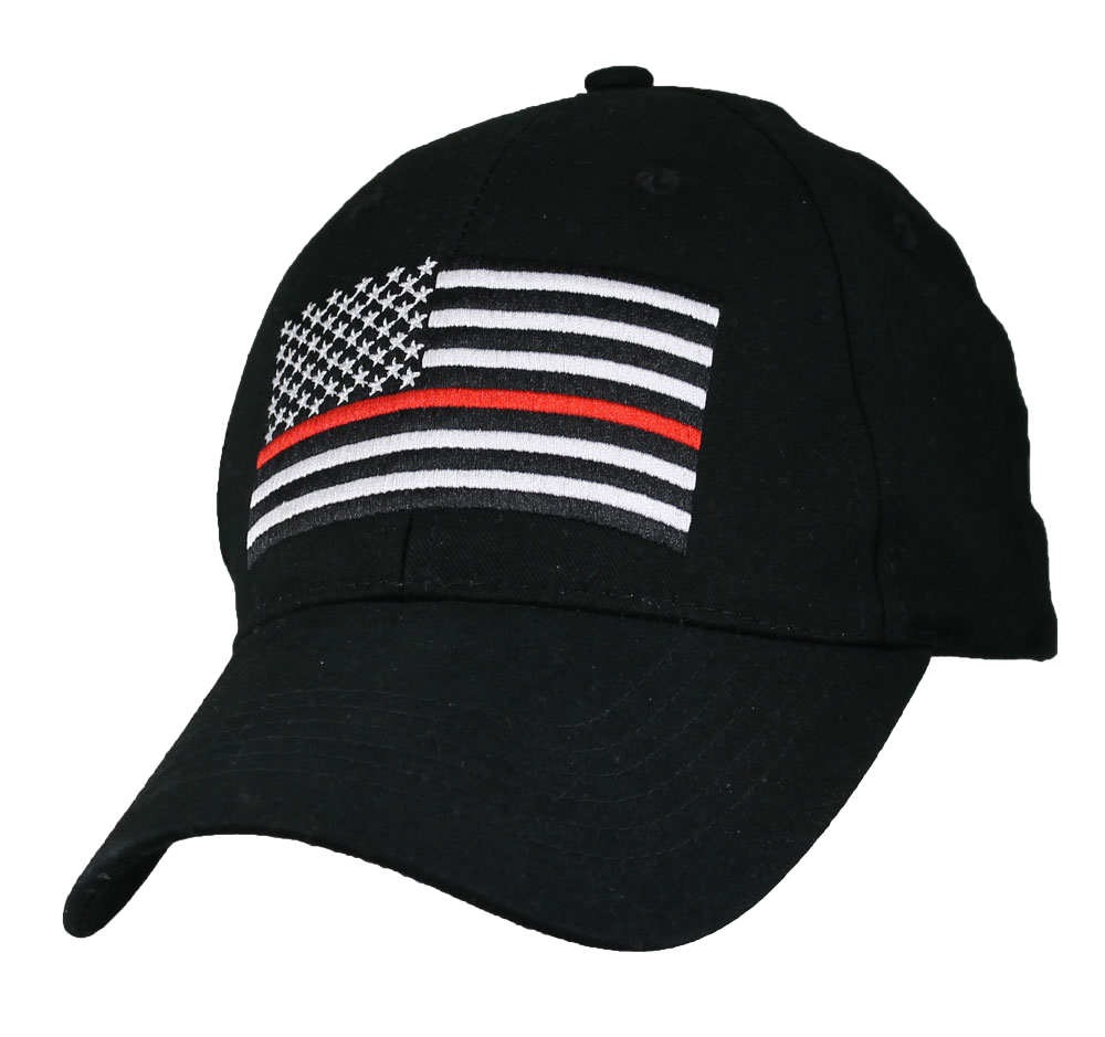 CAP-THIN RED LINE / FLAG (BLK) 