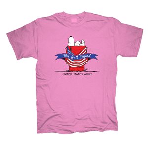 Snoopy Army "This we will defend" T-Shirt Azalea