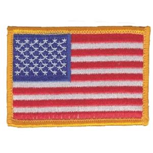 PAT-AMERICAN FLAG W / (H&L) GLD(2X3)[LX]