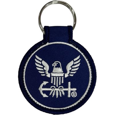KEY / NAVY CIRCLE KEYCHAIN @