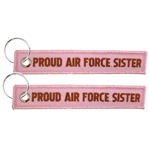 KEYCHAIN-PROUD AF SISTER (PINK)(5.5X1)