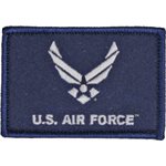 PAT- U.S. AIR FORCE / 2PIECE (H&L) (NVY TWILL)2X3.375 @