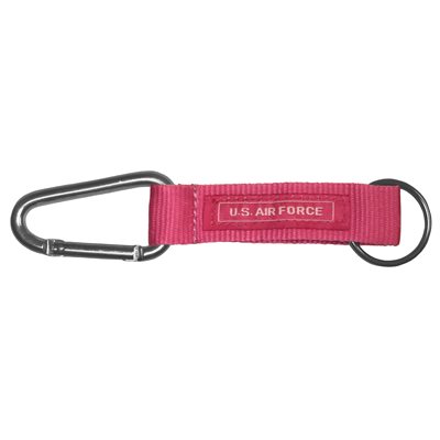 KEYCHAIN-US AIR FORCE W / CARABINER (PNK)[DX19]