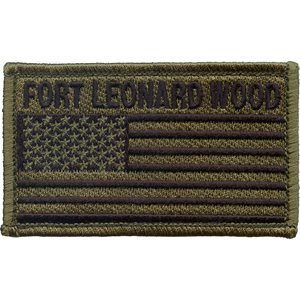 PAT-FT LEONARDWOOD W / FLAG ODGRN H&L[DX19]