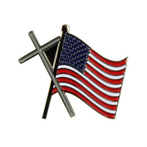 PIN-FLAG WITH CROSS