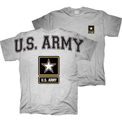 US ARMY W / LOGO LC & FB-SGY-TEE-MD[DX19]