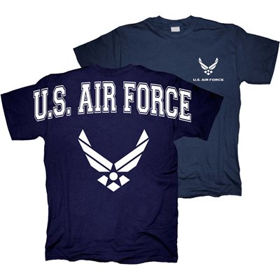 US AIR FORCE W / LOGO LC & FB-NVY-TEE-XXL[DX19]