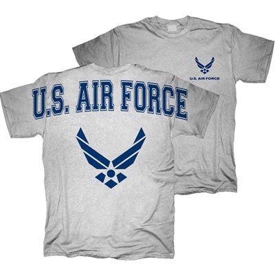 US AIR FORCE W / LOGO LC & FB-SGY-TEE-XL[DX19]