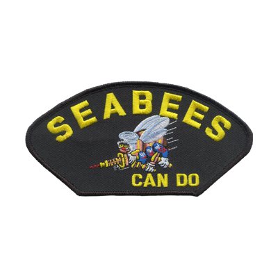 W / SEABEES CAN DO (BLACK)