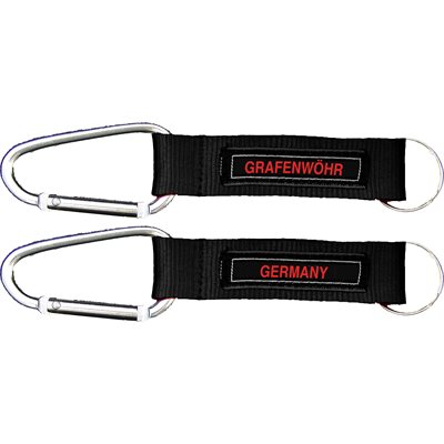 KEY- CARABINER - GRAFENWOHR-GERMANY-BLK